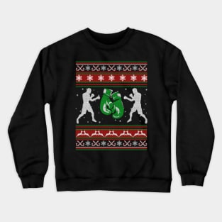 Boxing Ugly Christmas Sweater Crewneck Sweatshirt